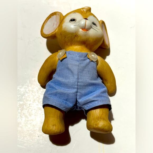 Homco vintage porcelain country mice with moveable joints - Picture 11 of 14